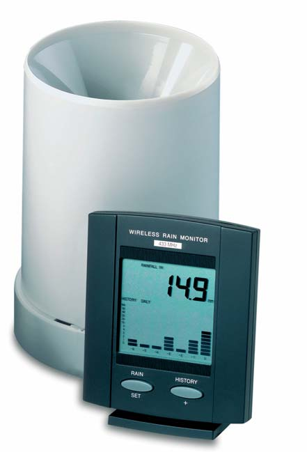 digitale regenmeter met sensor